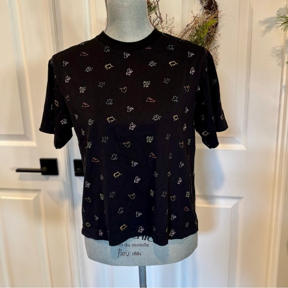 UNIQLO × Pokemon Collaboration Black T-shirt Short Sleeve Relaxed Fit Size S - Picture 2 of 8